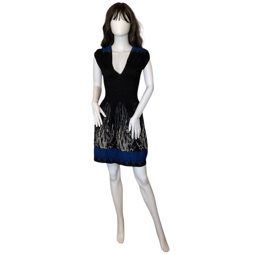 Max Edition Jacquard Smocked Fit & Flare Dress